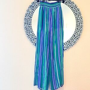 Drew Striped Split Tulip Pants